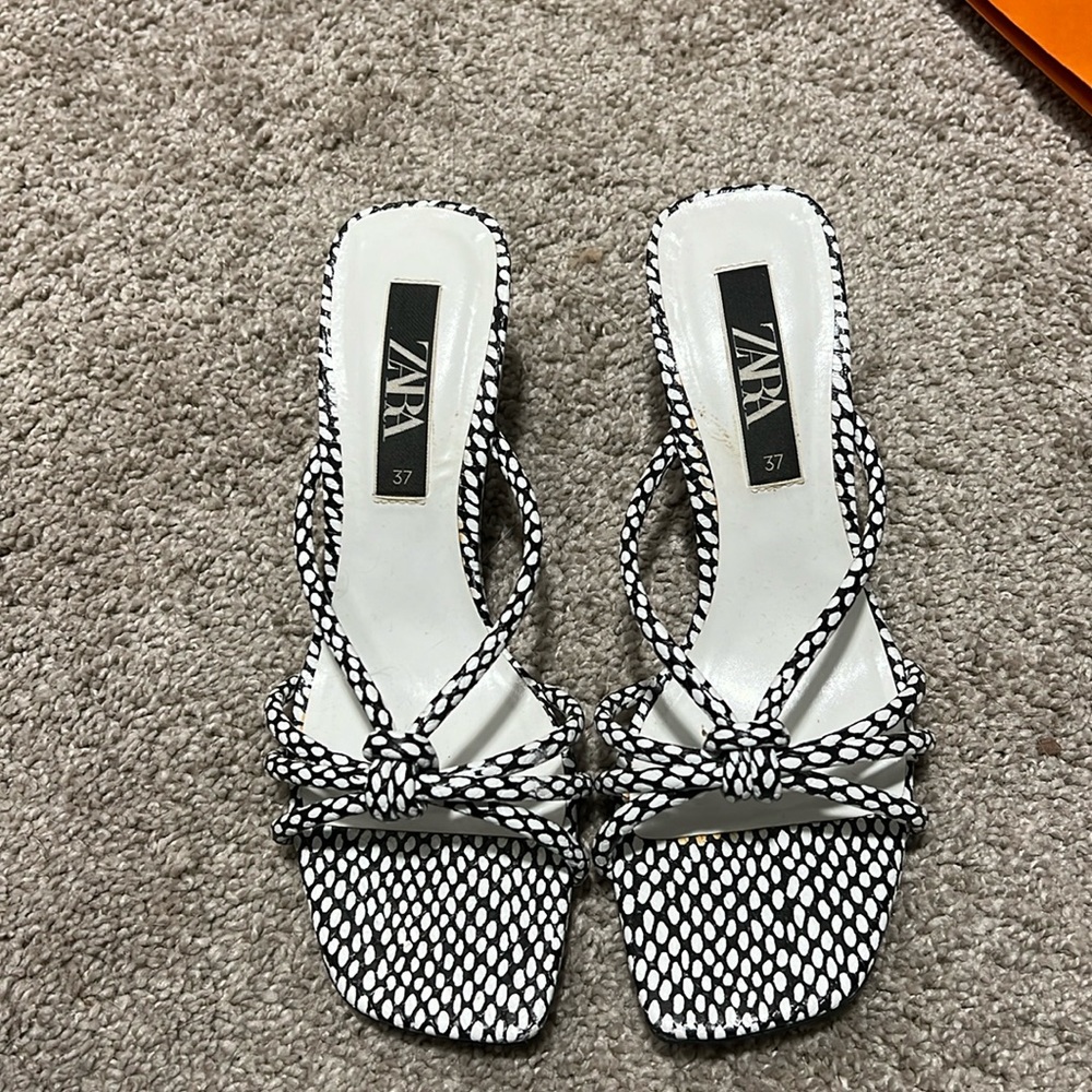 Zara high heel woman shoe